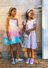 Paillette Ombre Tutu Dress, Multi