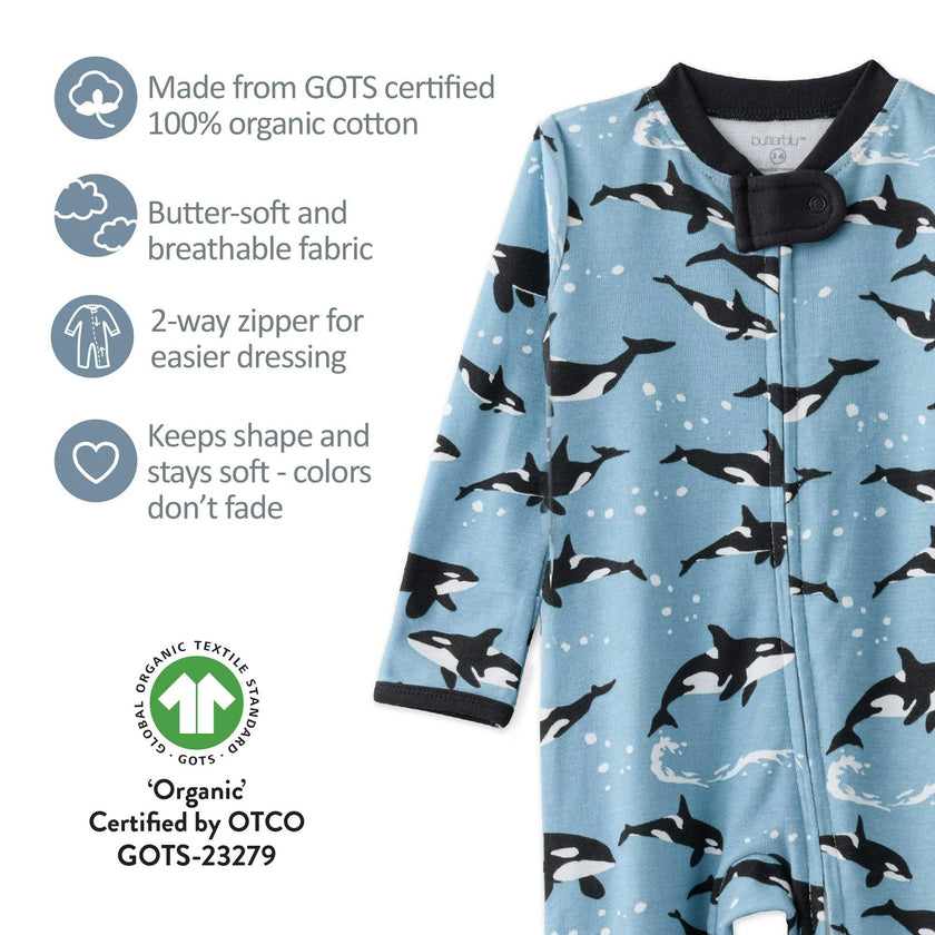 SHADOW Sleep & Play Baby Pajamas for Boys & Girls