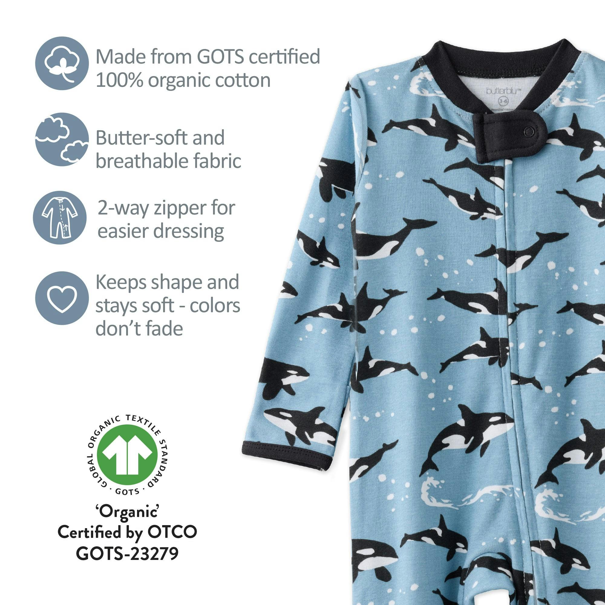 SHADOW Sleep & Play Baby Pajamas for Boys & Girls
