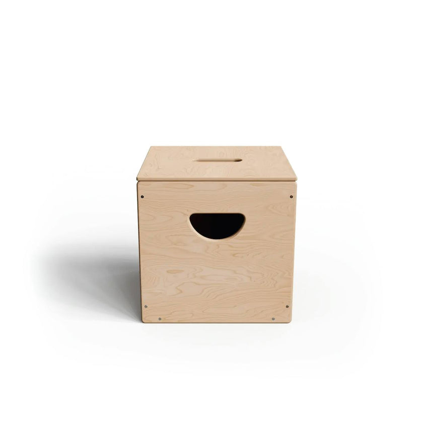 Wooden 14-inch Square Toy Box