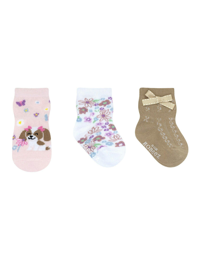 Bailey The Beagle 3-Pack Baby Socks