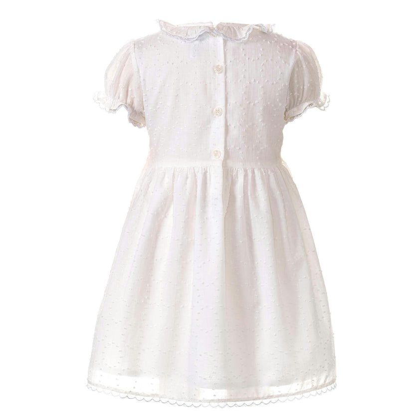 Swiss Dot Hand-Smocked Dress
