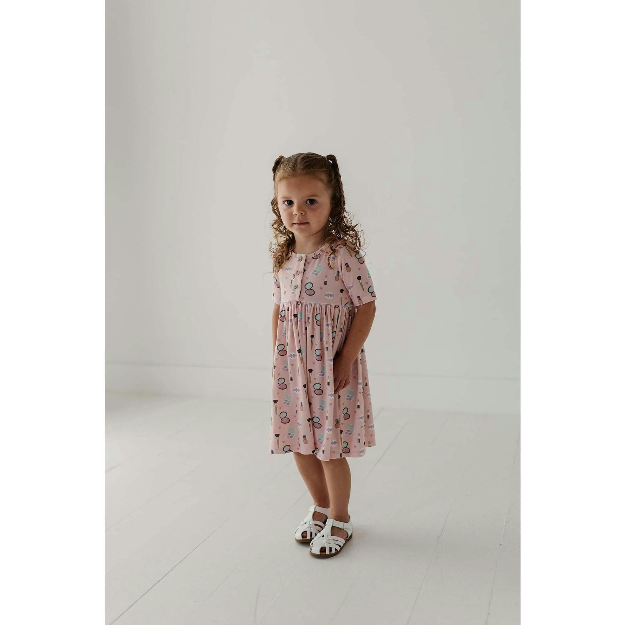 Short Sleeve Henley Dress
