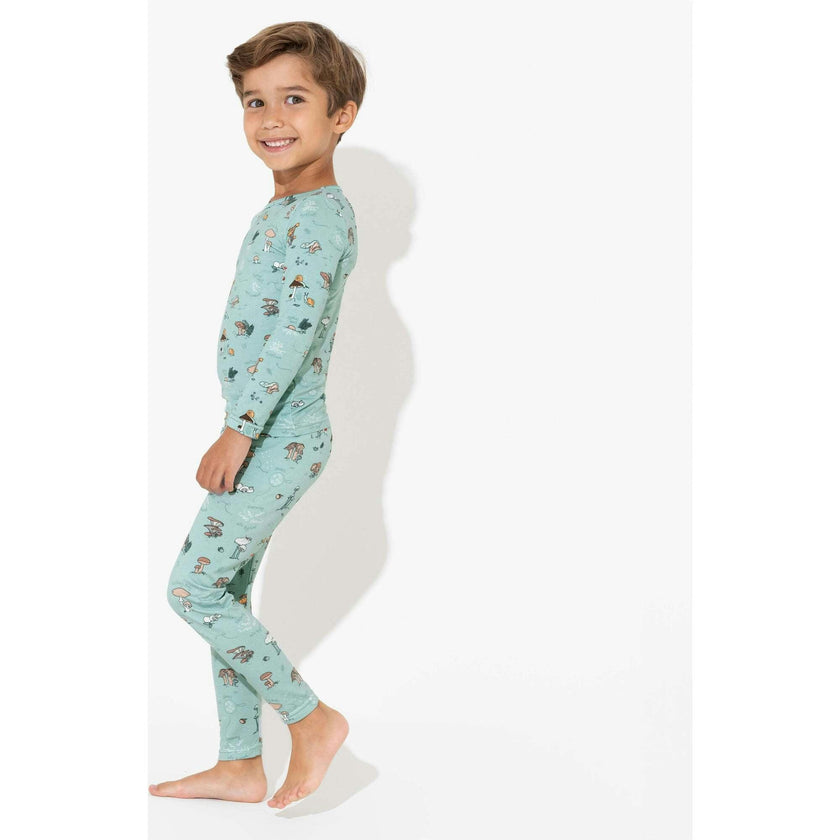 Mushroom Cycle Bamboo Kids Pajamas