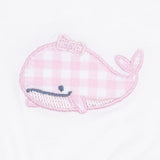 Bubbly Whale with Bow  Pink - Ruffle Playsuit