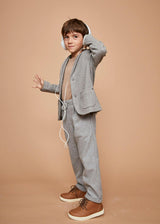 The Light Grey Flannel Jogger Trousers