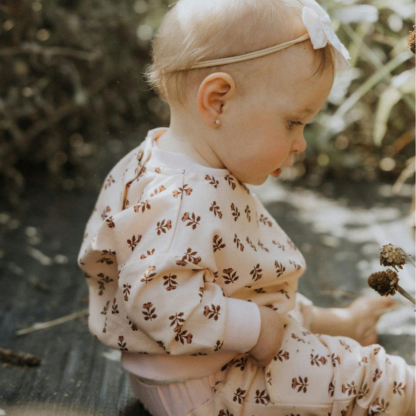 Fleece Sweatshirt in Wild Rose