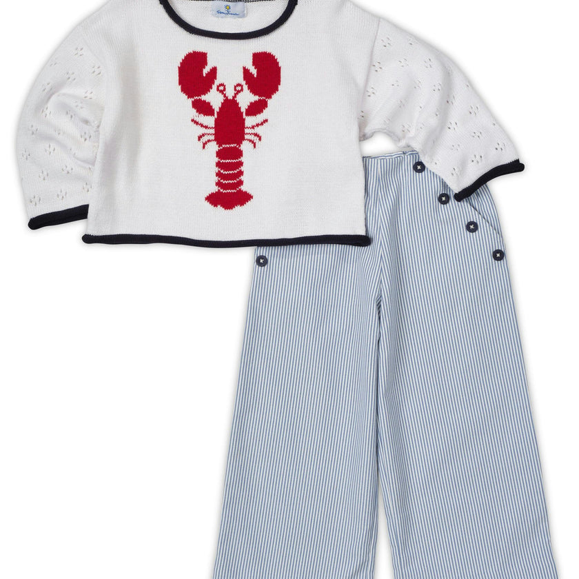Stripe Button Front Pants