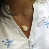 Personalized Birthday Necklace, 14k Gold Plated