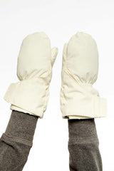 Lined Baby Mittens Off-White
