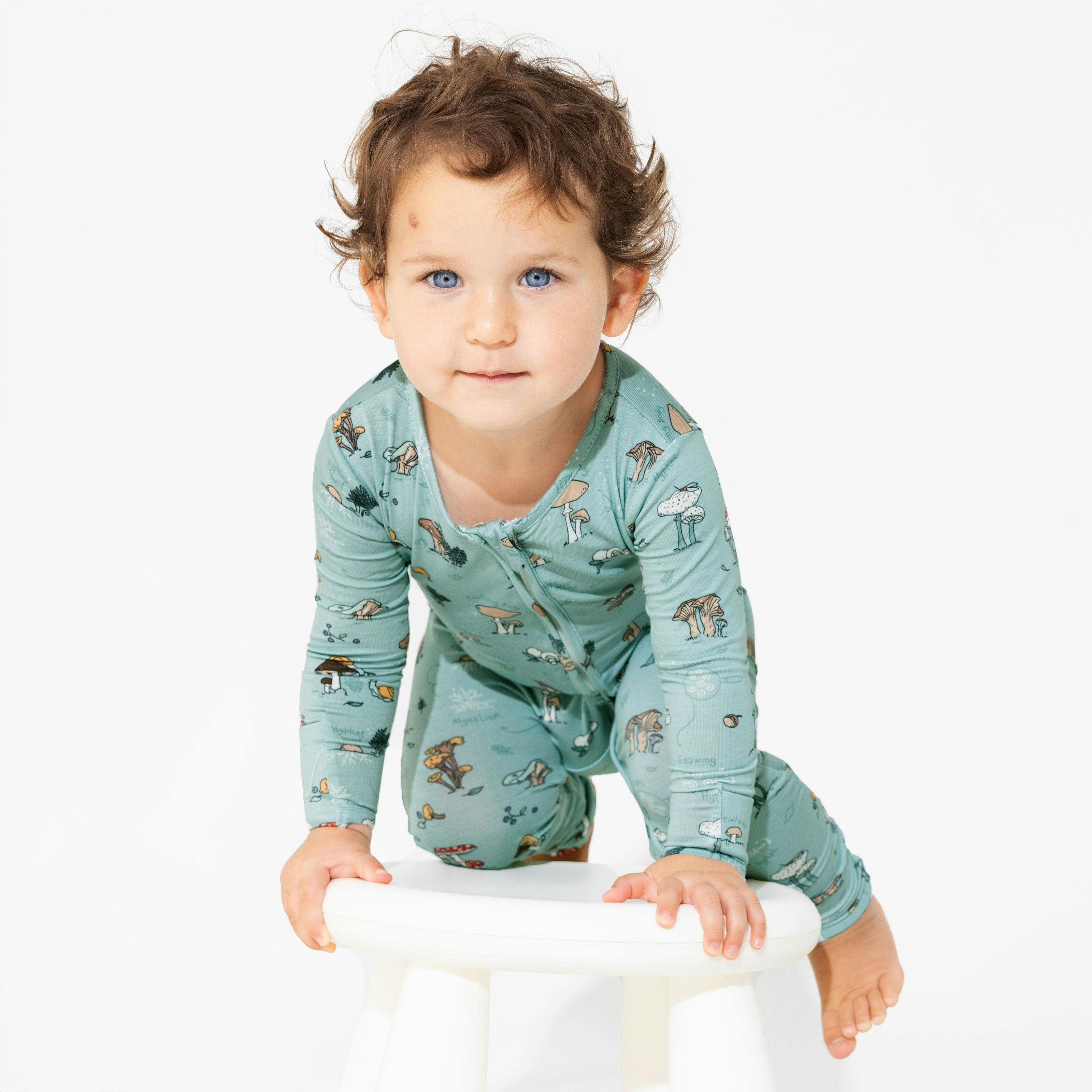 Mushroom Cycle Bamboo Convertible Footie
