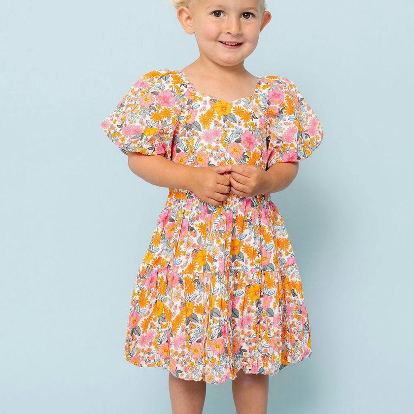 Retro Floral Daphne Dress