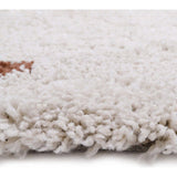 Wooly Fringed Rectangular Rug