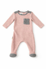 Marled Knit Footie
