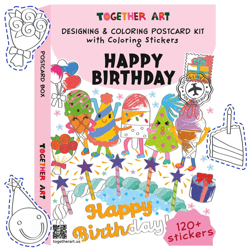 Happy Birthday Card & Sticker Kit