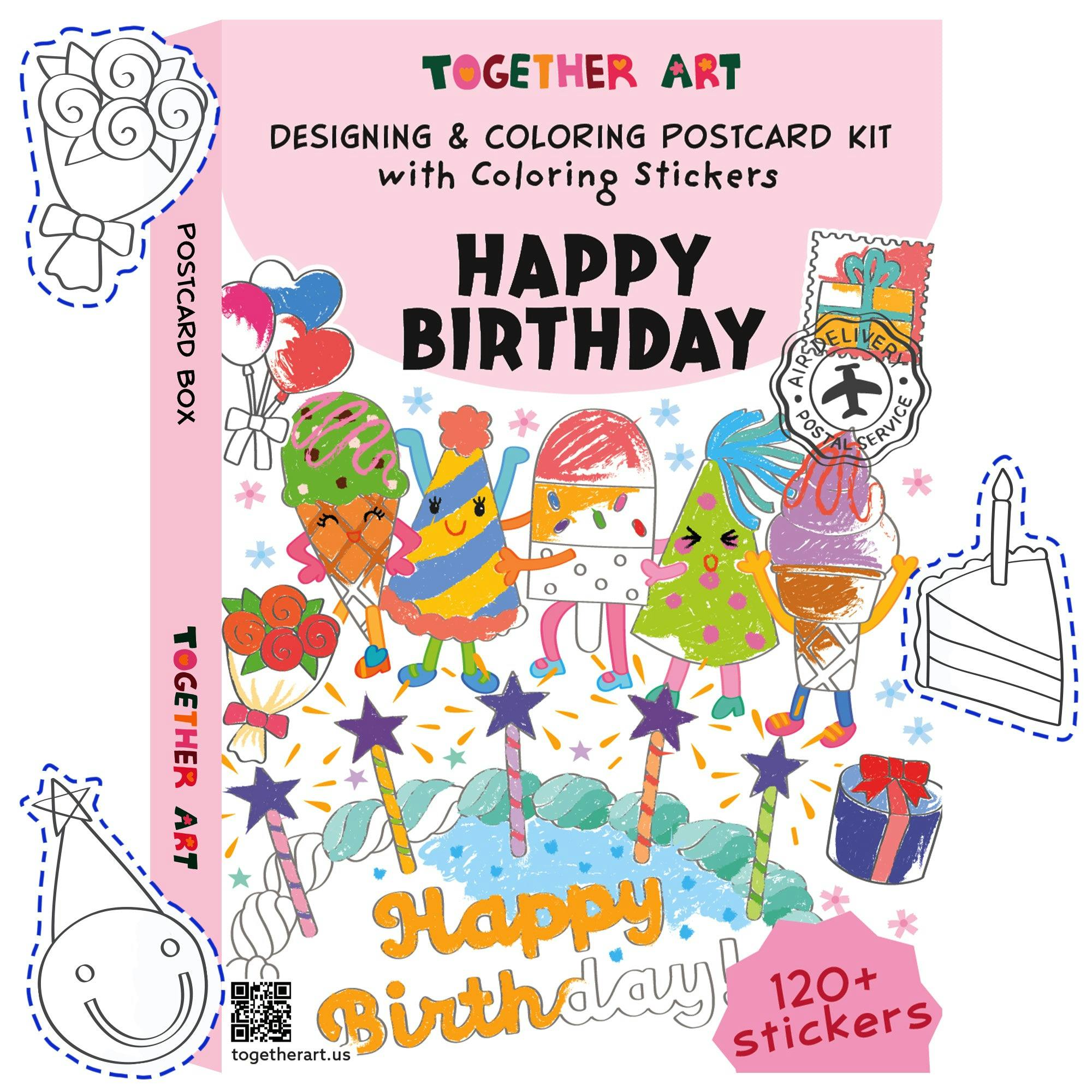 Happy Birthday Card & Sticker Kit