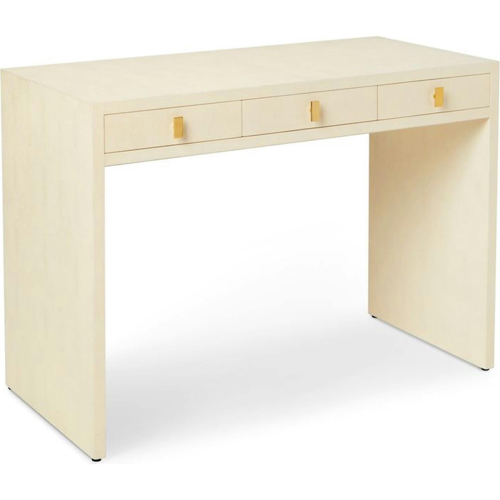 Shagreen Vanity Table and Stool Set