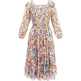 Selena Dress in Watercolor Floral