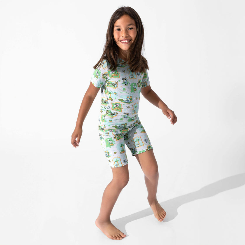 Minecraft Overworld Dreams Kids Pajama Short Set