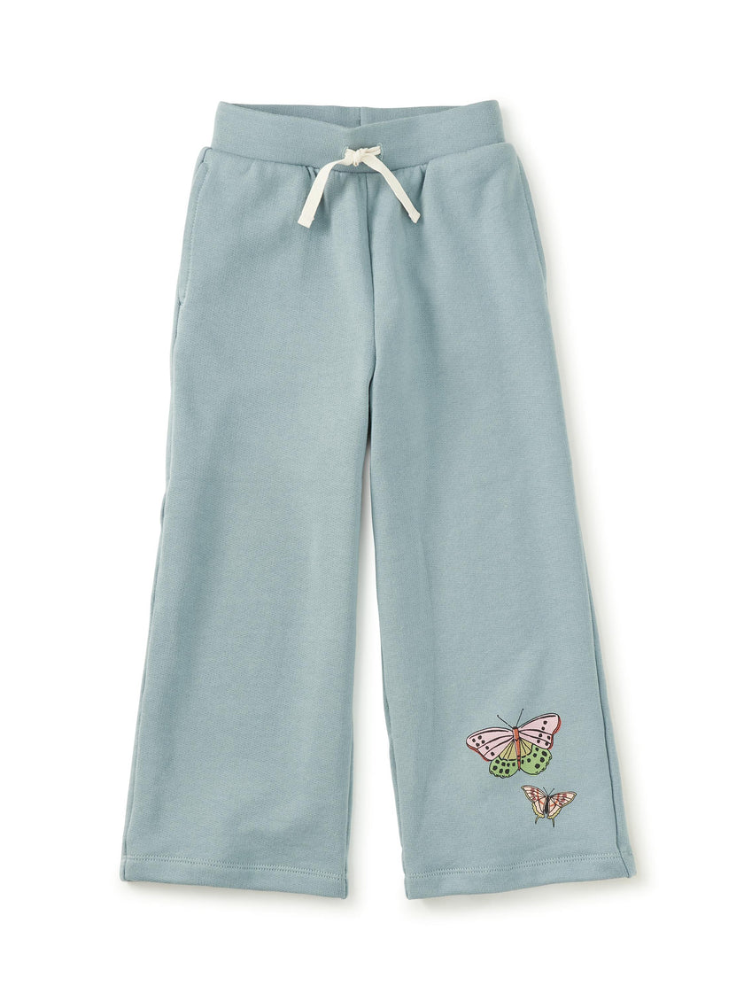 Wide Leg French Terry Pants, Tourmaline