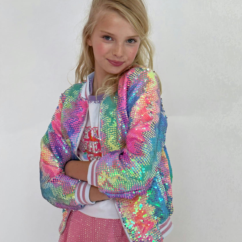 Kaleidoscope Sequin Bomber