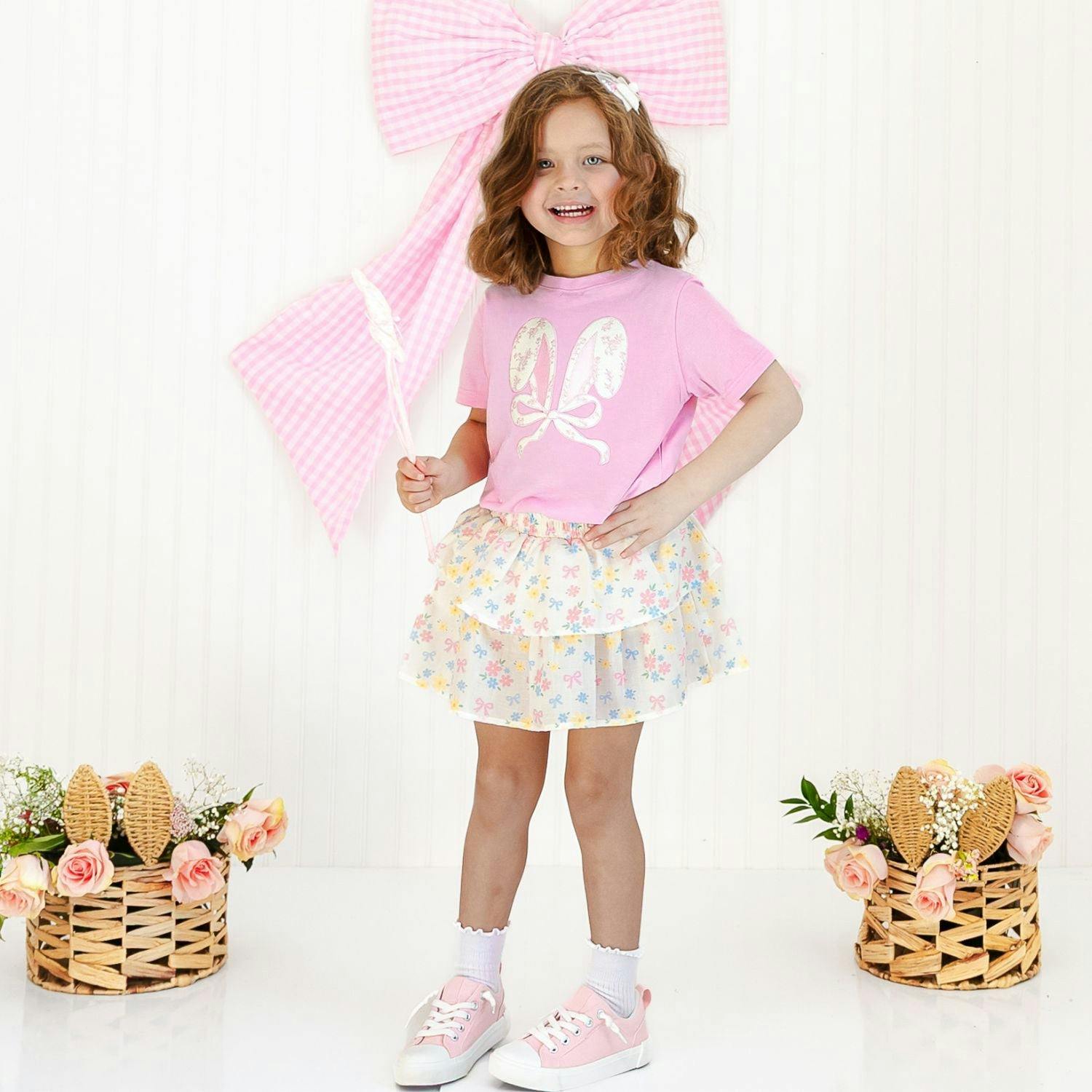 Shaker Easter Bunny Ear Bow Headband