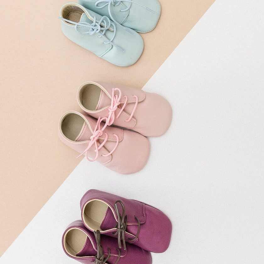 Little Royals Leather Booties Gaby - Pink