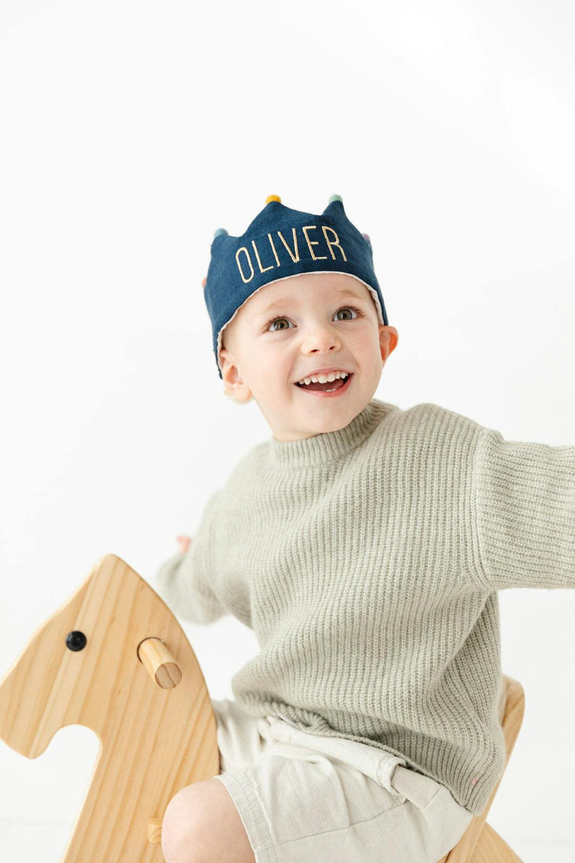 Navy Custom Birthday Crown