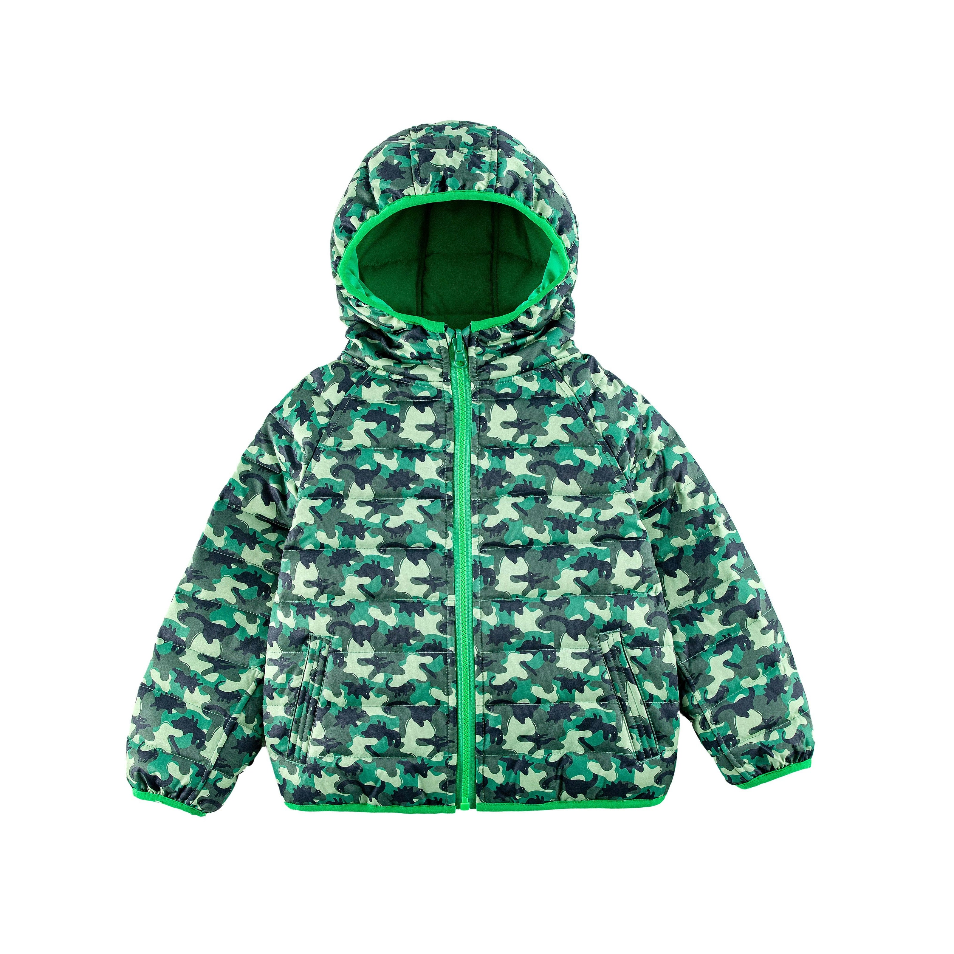 Ryan Reversible Puffer Hood Zipper Down Jacket