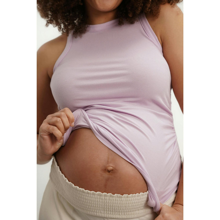 Women's The Ribbed Ruched Maternity Tank