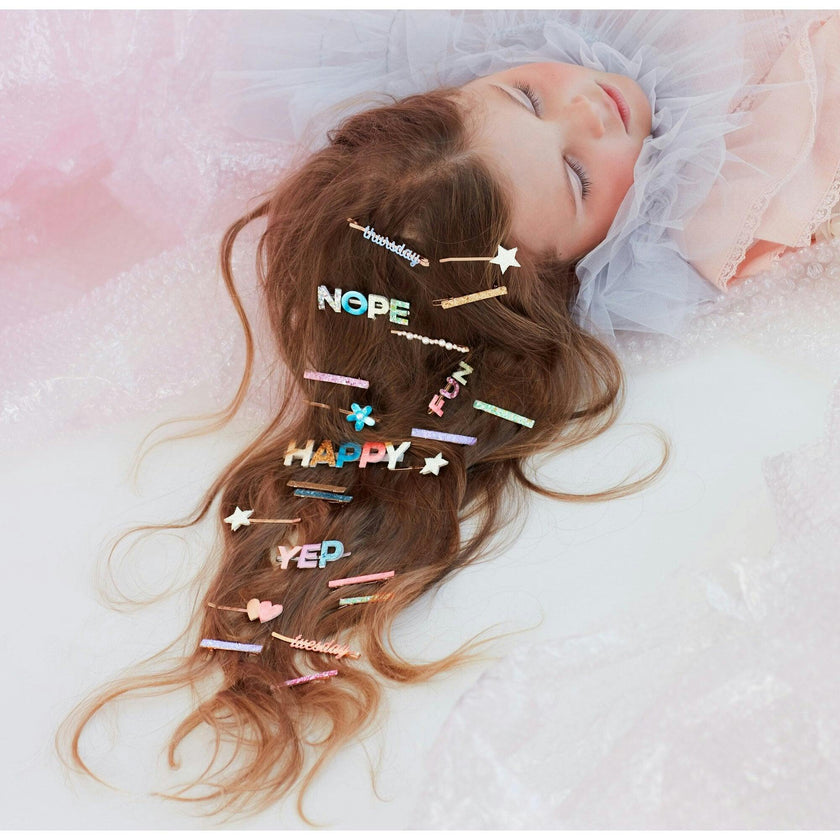 Archived Glitter Rainbow Hair Clips