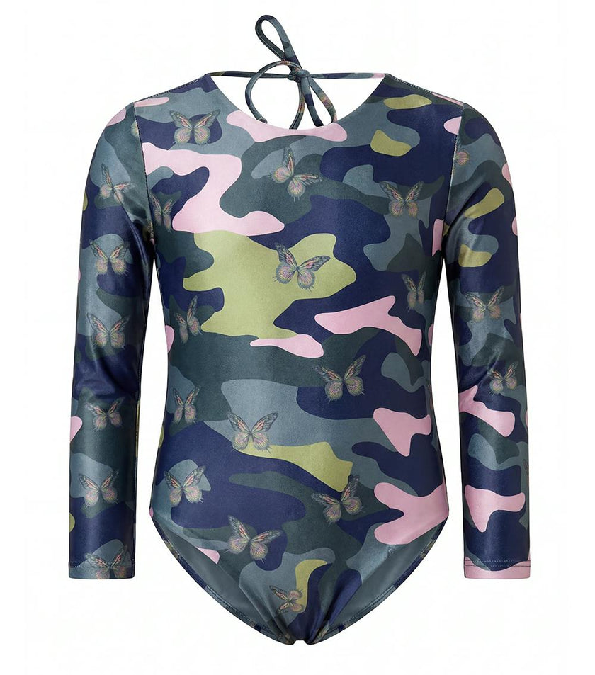 edith long sleeve camo butterfly