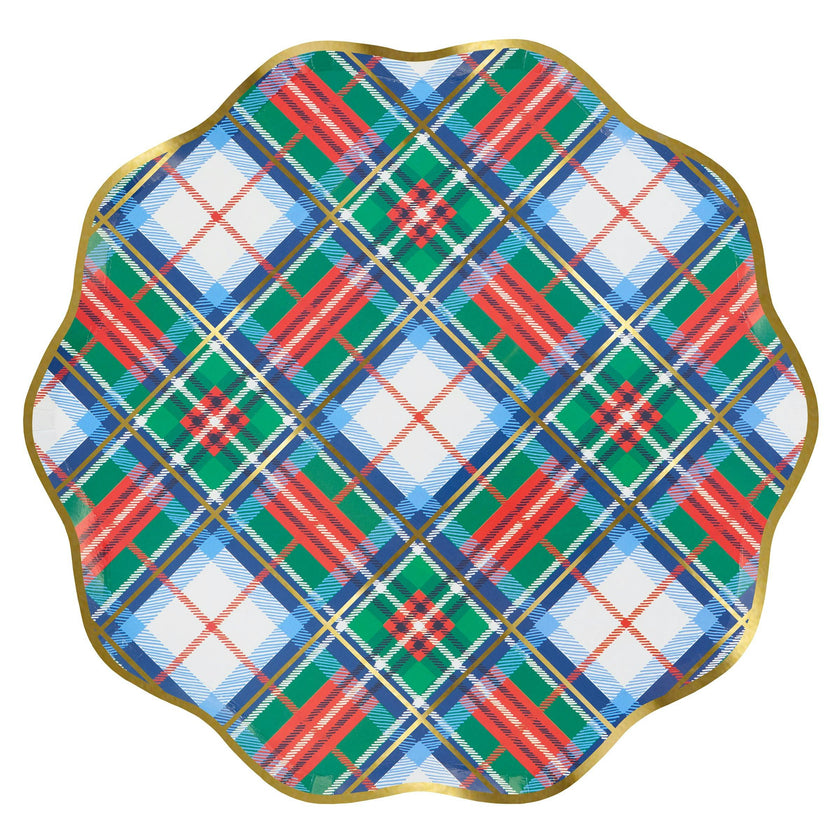 Plaid Mix Dinner Plates
