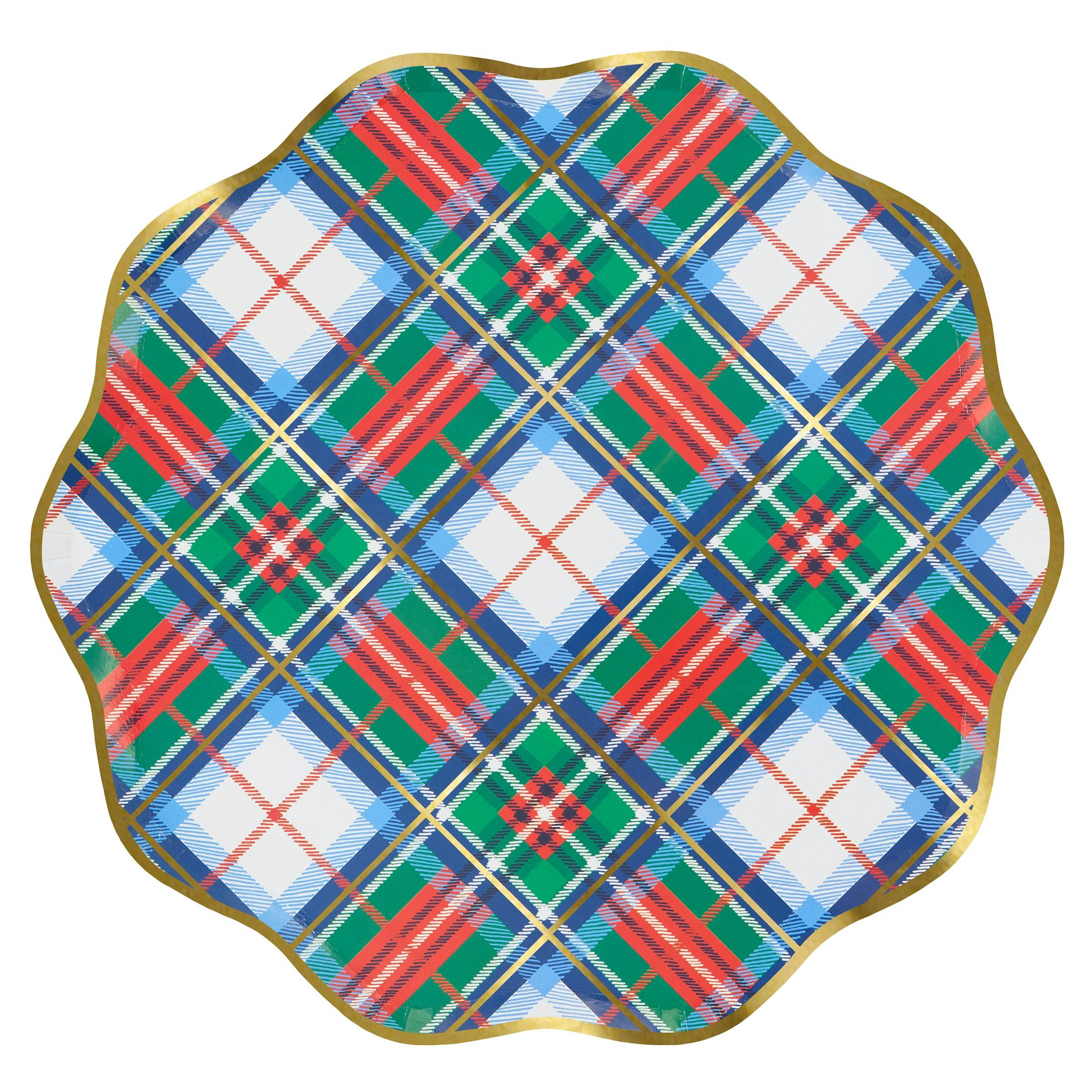 Plaid Mix Dinner Plates