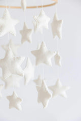 Stars Crib Mobile (White)