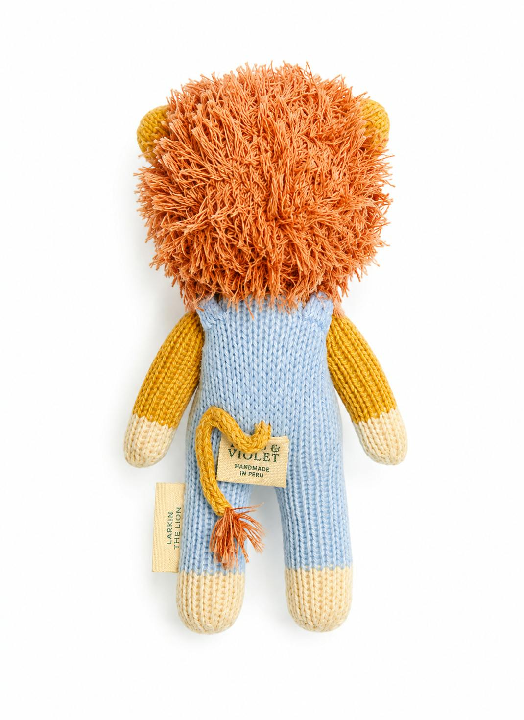Larkin the Lion - Tuckling Organic Hand-knit Doll