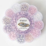 Blush Pink Metallic Block Letter and Polymer Heishi Bead Kit Box
