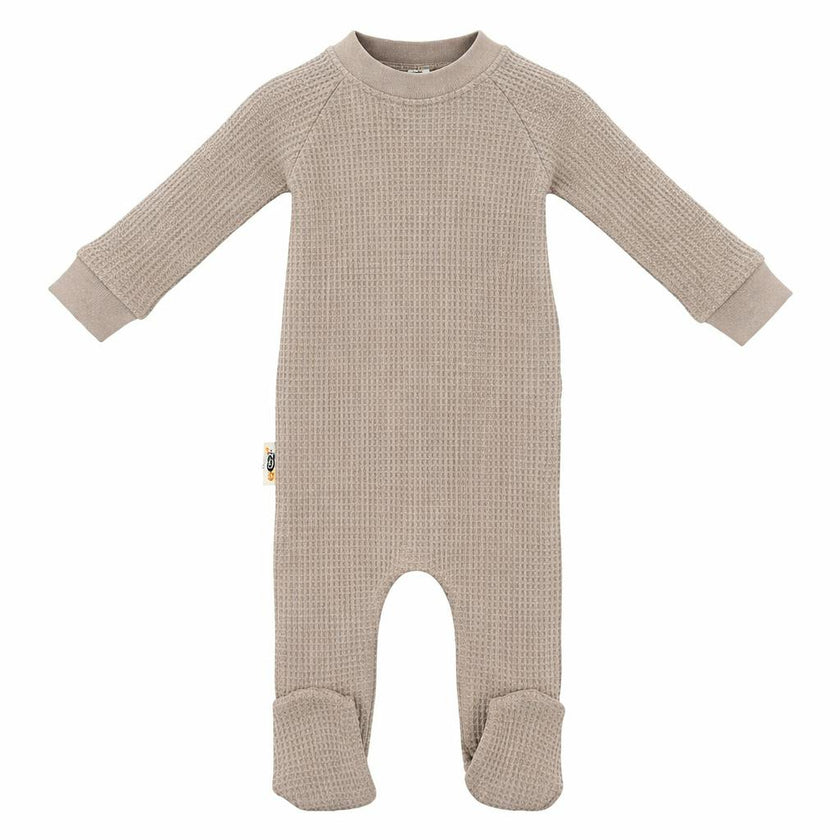 Girls Shimmer Waffle Footie