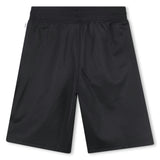 Black and White Workout Shorts Set