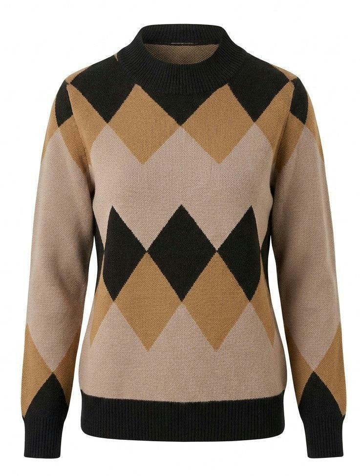 Argyle Combo Sweater Knit