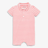 Clearance baby polo shortie in mini stripe