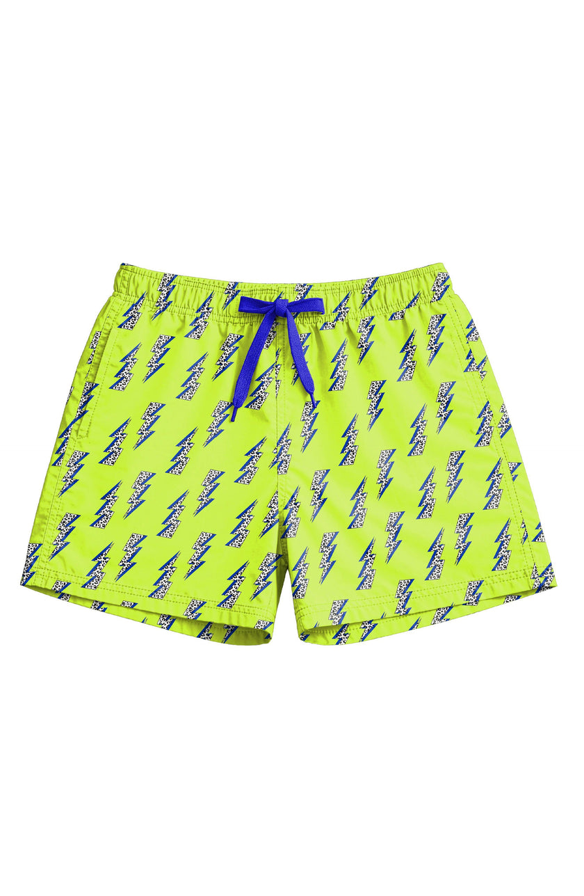 Dylan Boys Lightning Bolt Print Board Shorts