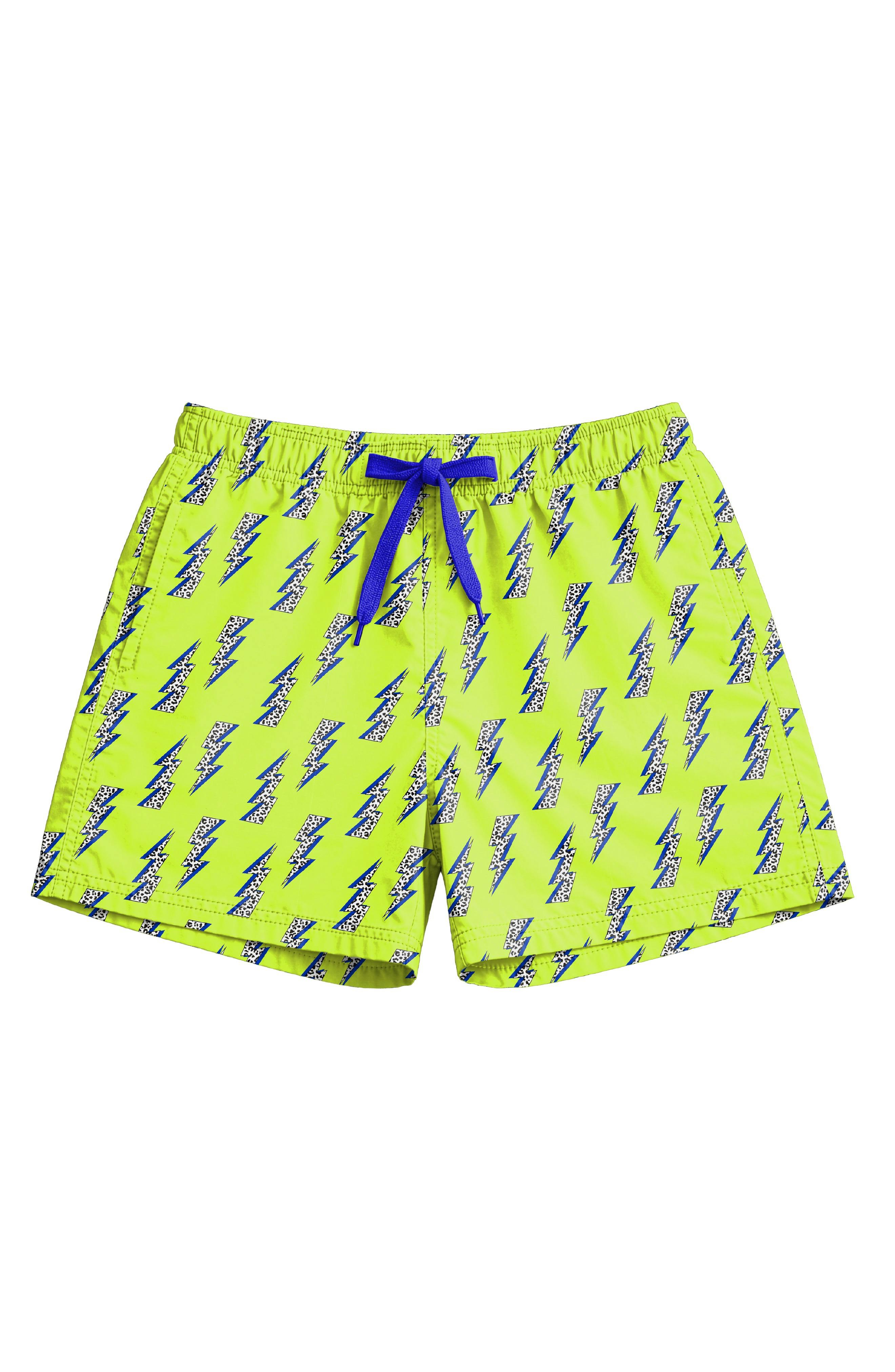 Dylan Boys Lightning Bolt Print Board Shorts