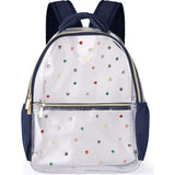 Denim and Gems Clear Backpack
