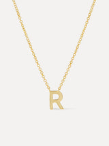Gold Initial Necklace - Letter Necklace