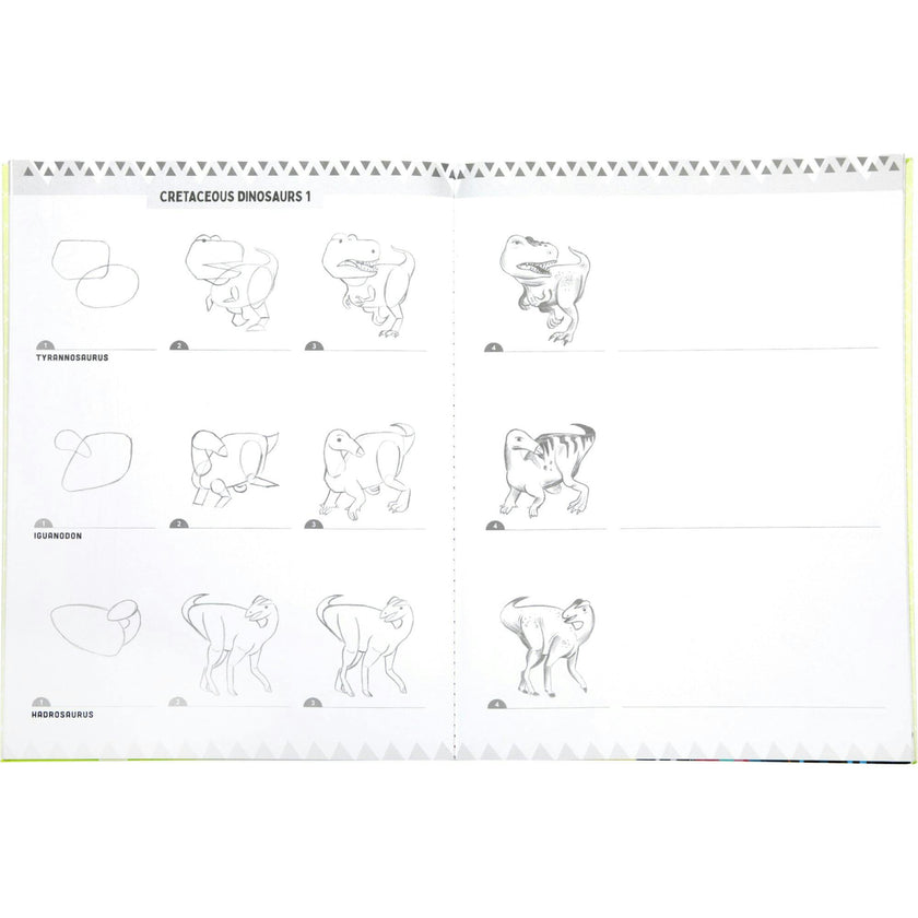Learn to Draw - Dinosaurs - Drawing Guidebook