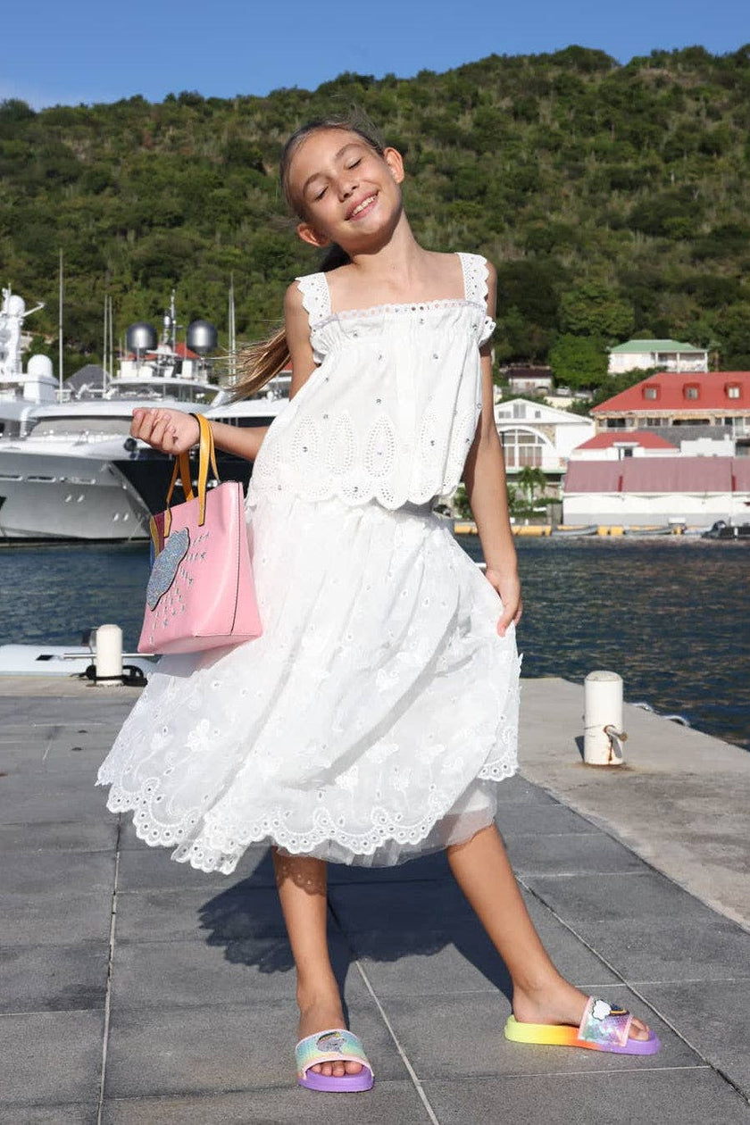 Butterfly Tulle Midi Skirt