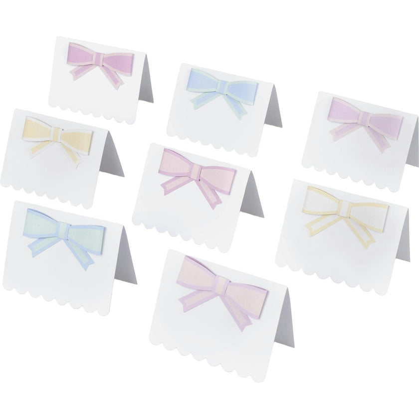Pastel Bow Place Cards