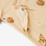 Seashells Stretch Crossover Short Sleeve One Piece