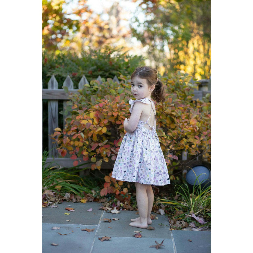 Ruffle Sleeve Dress in 90s Toys